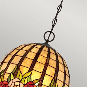Quoizel QZ-ROSECLIFFE-P - Tiffany ROSECLIFFE láncos csillár 3xE27/100W/230V