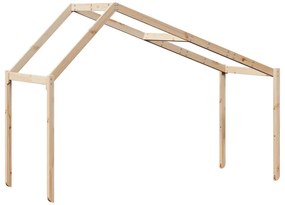 tömör fenyőfa gyerekágytető 213 x 95,5 x 144,5 cm