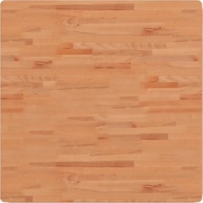 vidaXL tömör bükkfa négyzet alakú asztallap 90 x 90 x 1,5 cm