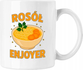 Bögre húsleves házi készítésű fan leves enjoyer fehér 330ml