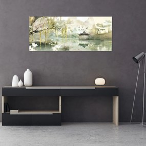 Kép - Kínai tó (120x50 cm)