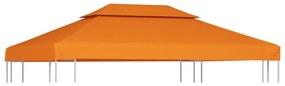 narancssárga csere pavilon ponyvatető 310 g/m² 3 x 4 m