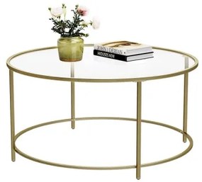 LYRA aranyszínű dohányzóasztal