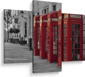 Kép - Londoni telefonfülkék (90x60 cm)