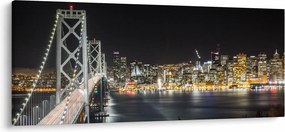 A Brooklyn-híd és a New York-i kép (120x50 cm)