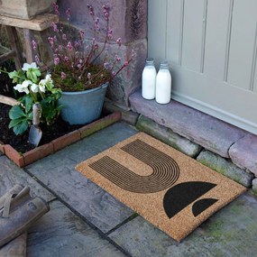 Kókuszrost lábtörlő 40x60 cm Half Moon – Artsy Doormats