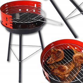 Szén Kerti Grill Kerti Teraszra Összecsukható 33CM Grillrács