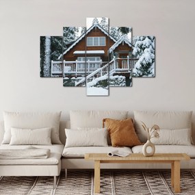 Kép - Fából készült házikó (150x105 cm)