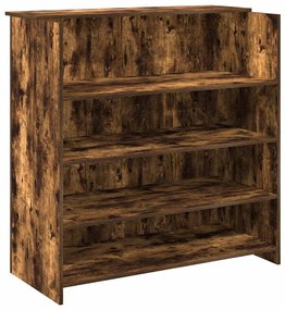recepciós pult füstös tölgy 100x50x103,5 cm szerelt fa