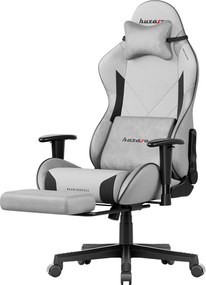 Gamer szék, Force lábtartóval szürke