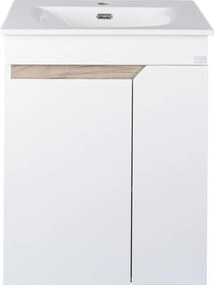 TMP VISION LONG 60 fali függesztett fürdőszobai bútor - SKY E-8099-60 mosdóval- 61 x 46 x 74 cm