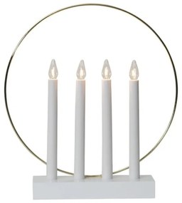 Eglo 410979 - Karácsonyi gyertyatartó GLOSSY 4xE10/3W/230V fehér