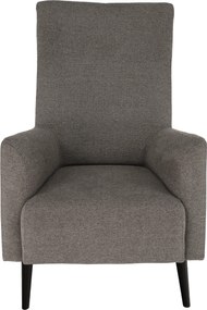 Füles fotel, szürke/fekete, SAMY