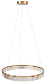 Modern függőlámpa sárgaréz 78cm LED-del, 3 lépésben dimmelhető - Anello Chandelier