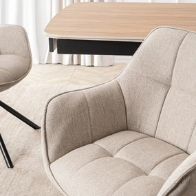 Bézs Forgószék PEONY 2