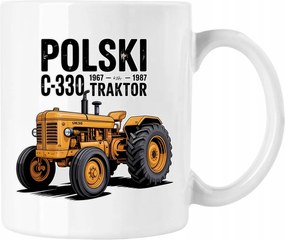 Bögre Traktor c-330 Prl szállítás 3 Fehér 330ml