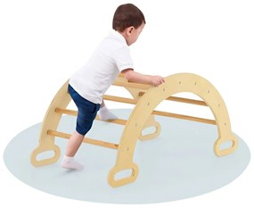3 részes fa mászóka szett