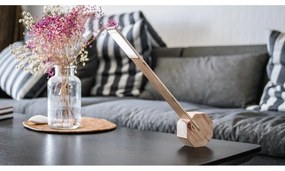 Világosbarna LED asztali lámpa (magasság 38 cm) Octagon One – Gingko