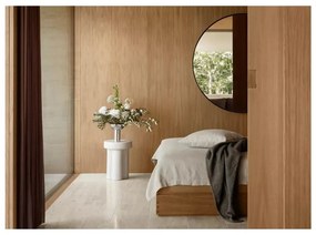 Fali tükör tömörfa kerettel ø 110 cm Miro – Blomus