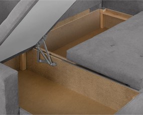 FELIX Kinyitható sarokkanapé Sötétszürke