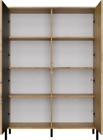 KAMARO 2DD/SLIM polcos szekrény, 103,5x147,5x40 cm, tölgy