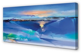 Canvas képek felhők fa 100x50 cm