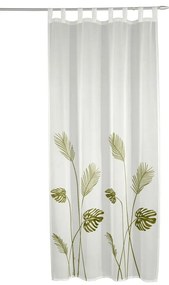 Fehér-zöld voile fényáteresztő függöny 135x245 cm – Sehlbach