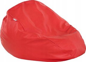 Táska Piros XXL Öko Bőr Puff Fotel