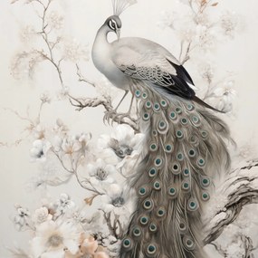 Poszter 30x30cm Páva Grácia