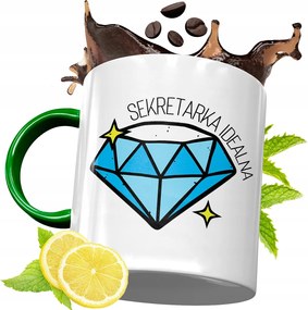 Zöld Bögre Titkárnőnek Születésnapi Ajándék Nyomtatott Fotóval