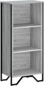 vidaXL szürke sonoma színű szerelt fa könyvespolc 50 x 31 x 106 cm