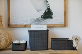 Curver Jute Cube doboz 17L szürke