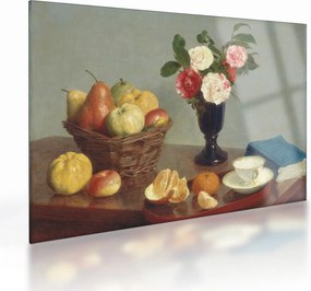 Üveg kép - Henri Fantin-Latour, Still  Life, reprodukciók (70x50 cm)