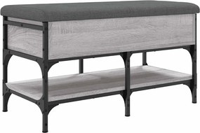 vidaXL szürke sonoma színű szerelt fa cipőtároló pad 82 x 42 x 45 cm