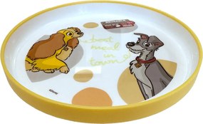 Disney Susi és Tekergő Best csúszásmentes micro lapostányér