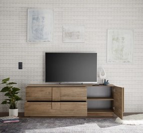Jupiter 1 ajtós, 2 fiókos tv állvány mercure tölgy 182 cm