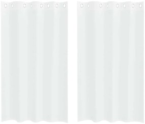 Függönyök függönyökkel 2 pcs Fehér 140x175cm Poliészter
