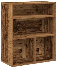 könyvszekrény antik fa 60x30x71,5 cm szerelt fa