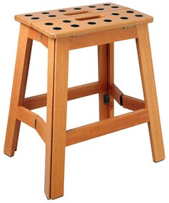 Összecsukható fa sámli, 41 cm