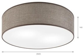 Mennyezeti lámpatest SIRJA 2xE27/15W/230V, átmérő 45 cm, barna