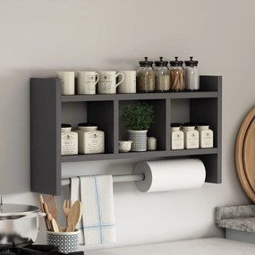 Fali polc Asya - Anthracite