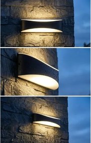 LED kültéri fali lámpatest LED/10W/230V IP65 fekete