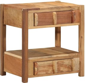 vidaXL Végasztal Barna 43 x 32 x 46 cm Szilárd Újrahasznosított Fa