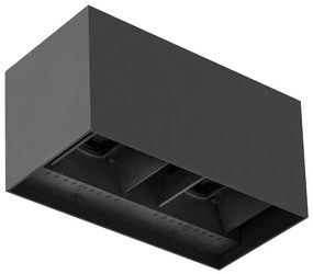 Brilagi - LED kültéri fali lámpa DOUBLE CUBE LED/12W/230V antracit IP65