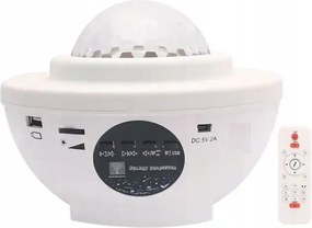 Forever Hangszóró éjjeli lámpa projektor csillag és ég fehér