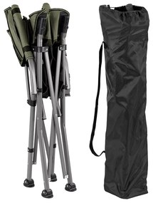 Leziter Comfort karfás horgász szék pohártartóval zöld