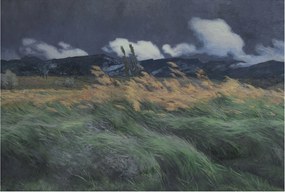 Fotótapéta Flizelin Tapéta Hálószobába és Nappaliba Felfújható fű 104x70