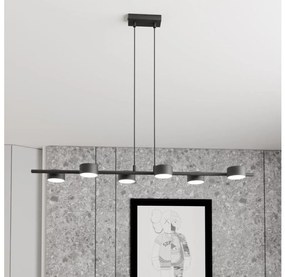 Csillár zsinóron SORA 6xGX53/12W/230V fekete