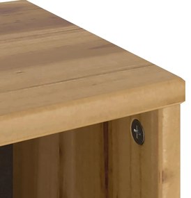 ODDA tömörfa fenyőfa fiókos oldalsó szekrény 40x24x79 cm