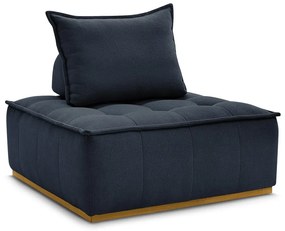 Sötétkék zsenília fotel Elisa – Bobochic Paris